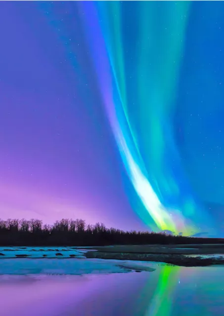 Aurora Borealis Postcard- 3D Lenticular