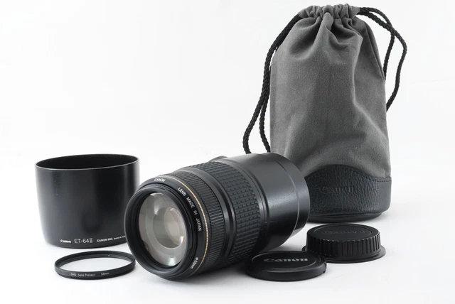 Canon Ef 75-300mm F/4-5.6 Is USM Zoom Téléobjectif Photo Avec / Étui [Excellent