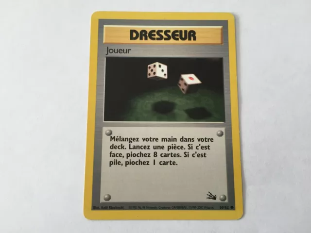 Carte pokemon dresseur Joueur 60/62 commune Fossile wizards 1995