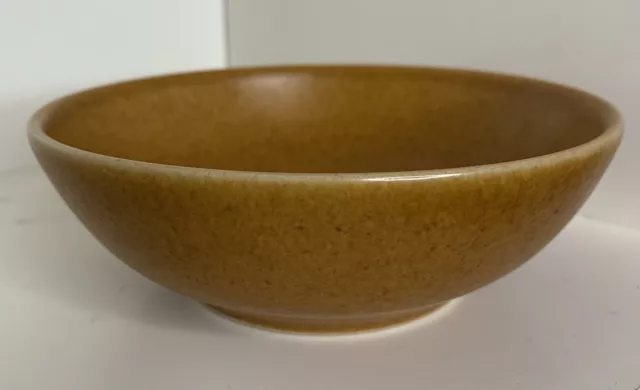 Denby Langley English Brown Speckled 6" Coupe Footed Cereal Bowl VTG No flaws