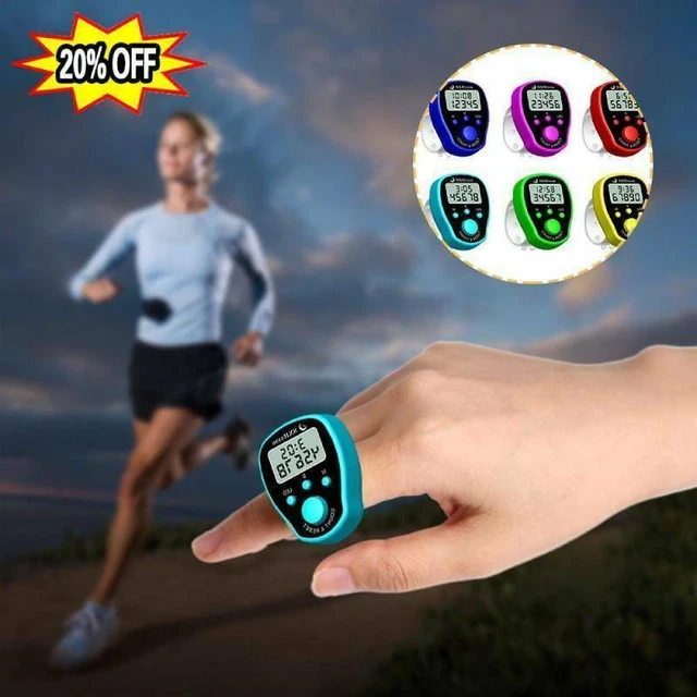 LED Digital Electronic Finger Tally Counters Led Luminous Random Color M0C1