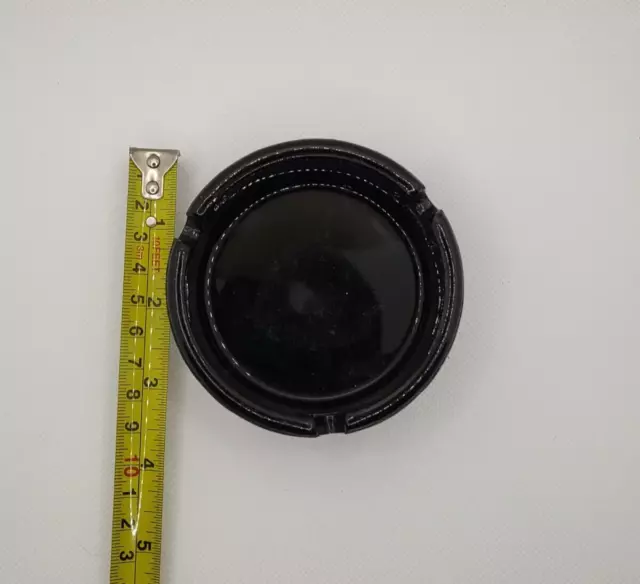 Vintage Ashtray - Stardust Black Glass