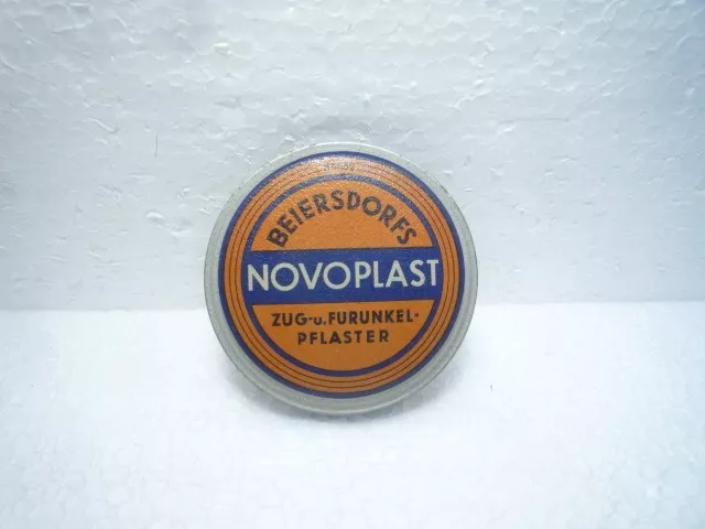 Alte  Kleine  Novoplast  Blechdose  Original  Beiersdorf  Pflaster