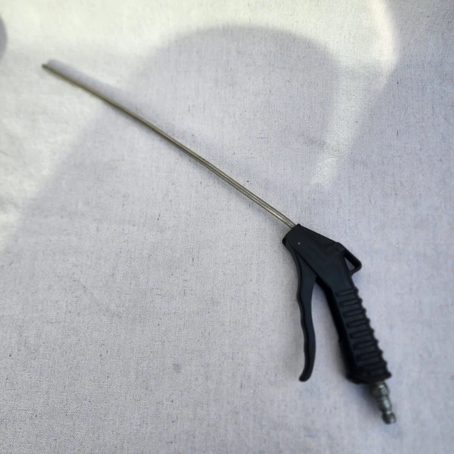 13" FULL FLOW BENT NOSE BLOW GUN VACULA 10-5161 MADE IN SWEDEN + quick connector