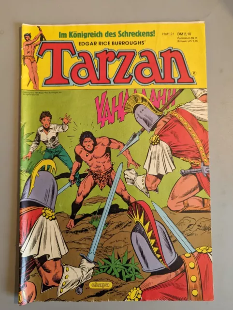 Tarzans Heft 21 - Jahr 1984 - Erstausgabe - Ehapa  Verlag
