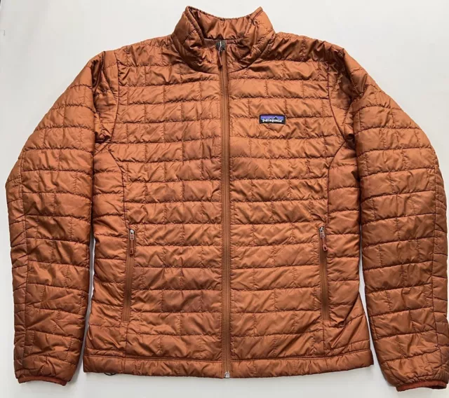 Patagonia Nano Puff Jacket Mens  Burnt Orange Primaloft Size Medium