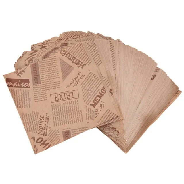100 pezzi 12 x 12 cm panino ciambella sacchetti per pane biscotti ciambella sacchetti di carta oeU4U5
