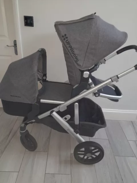 Uppababy Vista Buggy with bassinet, toddler seat, and adapter