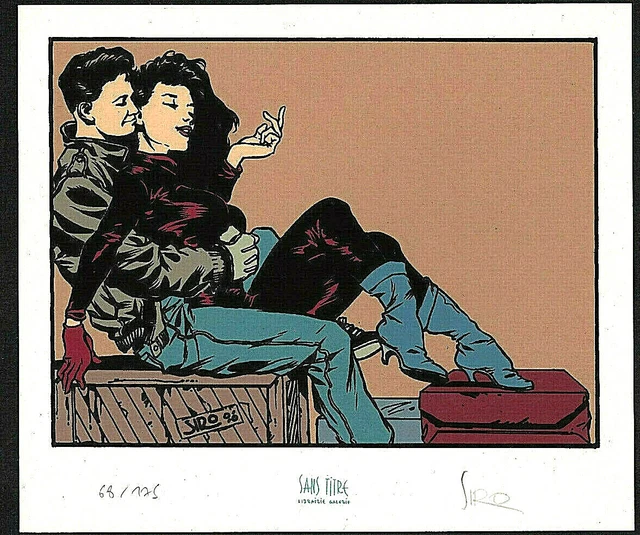 Howe, Ex-libris sérigraphié signé, Chevalier