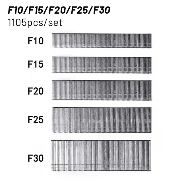 1105 Pièces F15 F20 F25 F30 Droit Clous for DIY Maison Jardinage Travail Du Bois