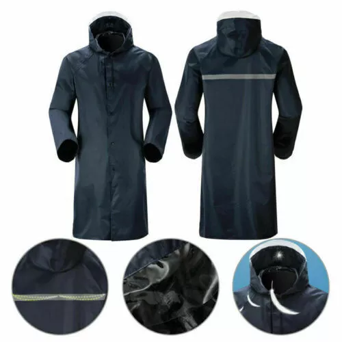 Unisex Männer Regenjacke Regenmantel Regenschutz Regenponcho Oxford Raincoat Neu