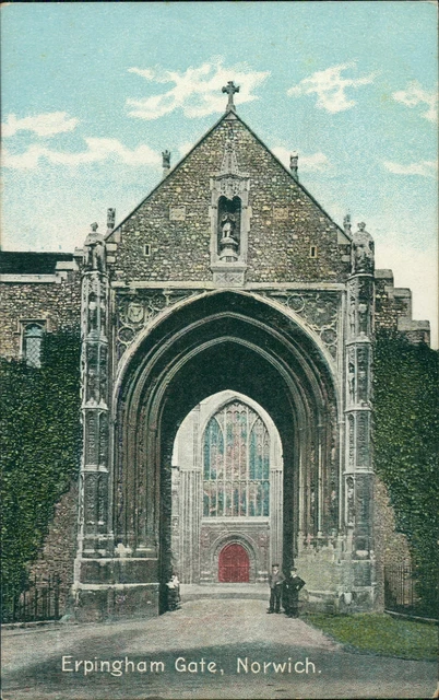 Norwich Erpingham Gate 1910 Shepherd's Bush Postmark Shurey