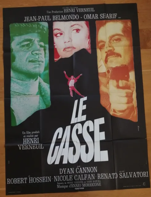 LE CASSE Jean-Paul Belmondo affiche cinema originale 160x120 B '71