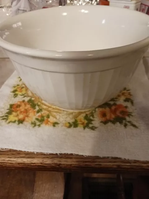 Corning Ware Stoneware French White Mixing Bowl