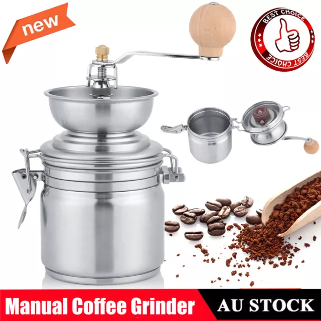 Stainless Steel Manual Coffee Bean Spice/Nuts Grinder Grinding Mill Hand Tool