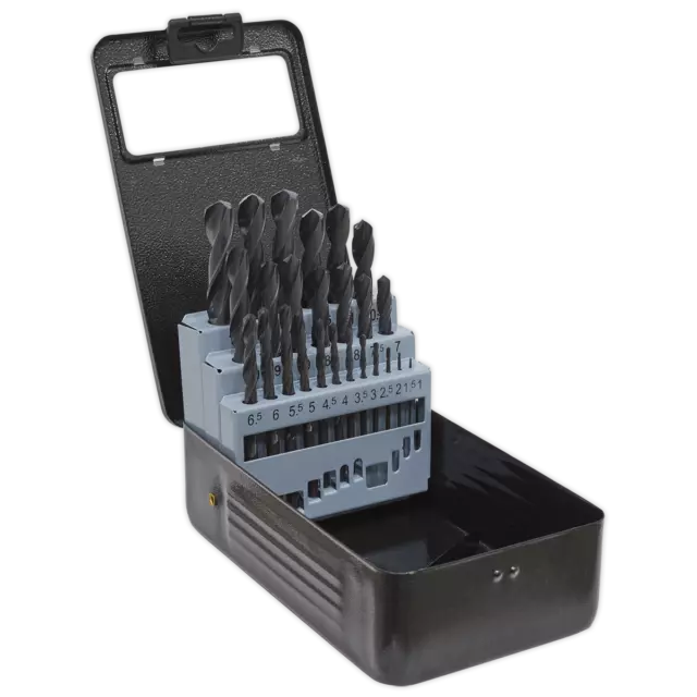 Sealey HSS Roll Forged Drill Bit Set 25pc 1-13mm - DBS25RF