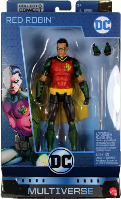 DC Multiverse ~ 6" RED ROBIN (TIM DRAKE)(SERIES 12) ACTION FIGURE ~ Mattel