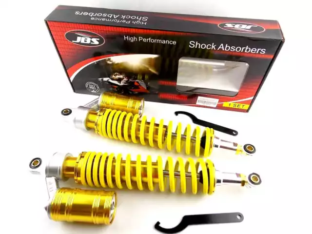 KAWASAKI KX250 400mm JBS REAR AIR NITROGEN CELL SHOCK ABSORBERS GY