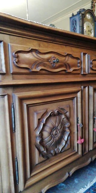 Credenza In Legno Massello stile Barocco Piemontese