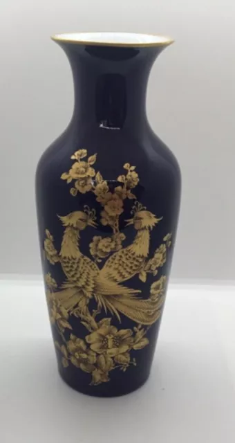 Kaiser Cobalt Blue Vase 10” Pnoenix Symphonie By Nossek.