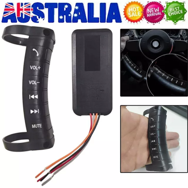 Universal Wireless Car Steering Wheel Button Remote Control Fits For Stereo DVD