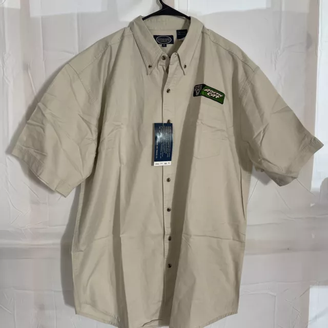 NWT Arctic Cat Snowmobile Dealer Sales Button Up Shirt Rivers End 310 Mens Sz XL