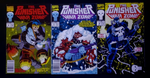 The Punisher War Zone #2, 10, 11  Vol. 1 Marvel Comics (1992) NM