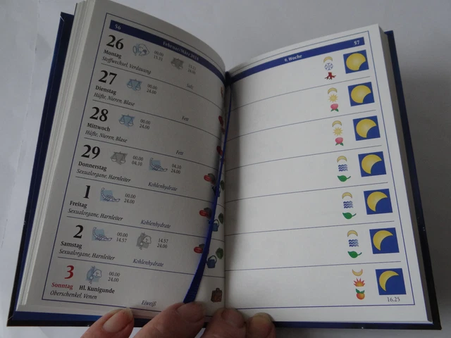 KALENDER 2024 - DINA 6, "Mit dem Mond leben " Helga Föger - Verlag 