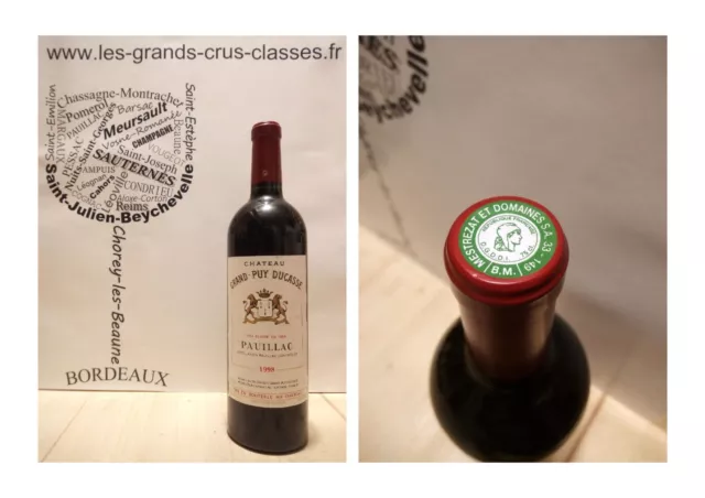 Château Grand Puy Ducasse 1998 - 5ème Grand Cru Classé - Pauillac - 1 x 75 cl