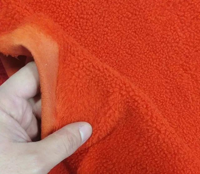 fur pelle pelliccia 0.9mm Capra colore arancione con pelo cavallino shearling
