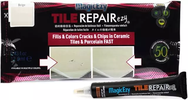 Magicezy Tile Repairezy - Tile Repair Kit - Fix Cracked or Chipped (Beige)