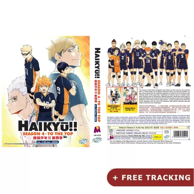 HAIKYU! TEMPORADA 3 episodios 1 a 10. DVD