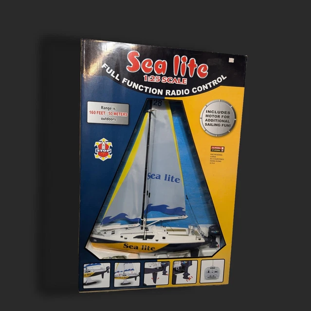 GOLDEN BRIGHT SEA Lite RC Radio Control Yacht Sailboat Boat 1 25 Scale 160.55 PicClick