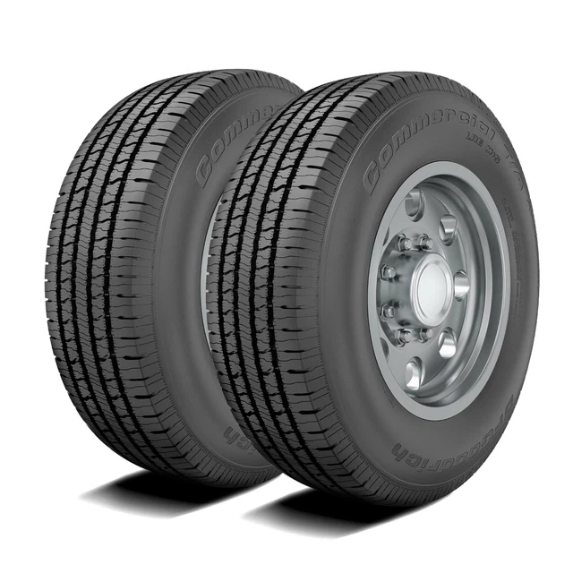 2 Tires BFGoodrich Commercial T/A All-Season 2 245/75R17 121/118R E 10 Ply A/S