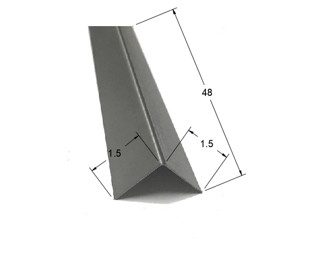 VEVOR Stainless Steel Corner Guards Wall Corner Protector 1.5 x 1.5 x 48 10pcs