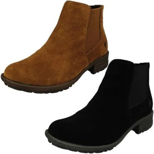 Femmes Hush Puppies Décontracté Bloc à Talon Bottines Madisyn