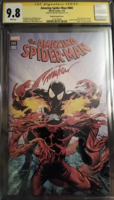 Signed Amazing Spider-Man #800 CGC SS 9.8 (2018) Mayhew Variant - ASM 238 Swipe