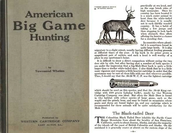 Western Cartridge Co. - American Big Game Hunting - 1925