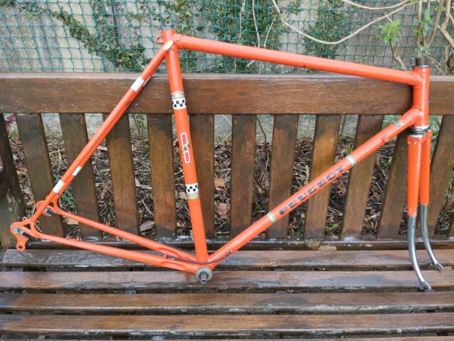 VINTAGE PEUGEOT FRAMESET RACE/TOURING BICYCLE SIMPLEX DROPOUTS 1970's