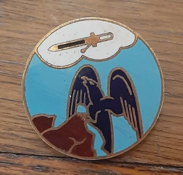 Ecole Militaire de l'Air Salon de Provence 1960 émail Insigne Badge ORIGINAL