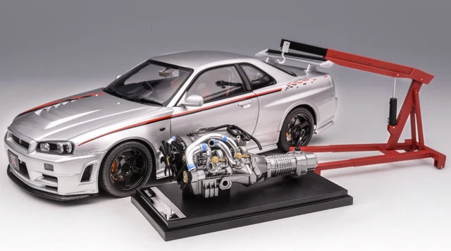 Miniature Nissan Nismo GT-R LM Argentée – KYOSHO 1/43 – Collection Neuve Sous Blister