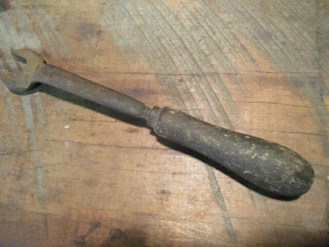 Vintage Tool #36 11/16" #1701 Wrench Wooden Handle Very Nice!