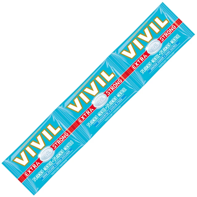 Vivil Extra Strong Menthe Verte Menthol Pastilles Zuckerfrei