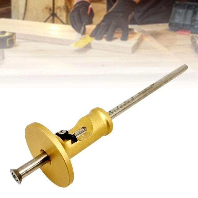 Wheel Marking Gauge Marking Guide Precision Solid Metal Bar Adjustable Scribing