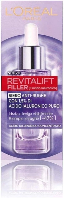 L'ORÉAL PARIS SIERO Viso Revitalift Filler, Azione Rimpolpante E Anti ...