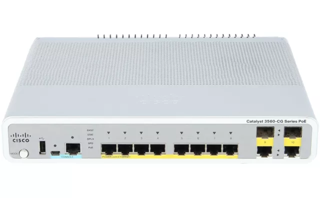 CISCO - WS-C3560CG-8PC-S - Switch Catalyst 3560C 8 GE PoE(+), 2 x doppio uplink, I