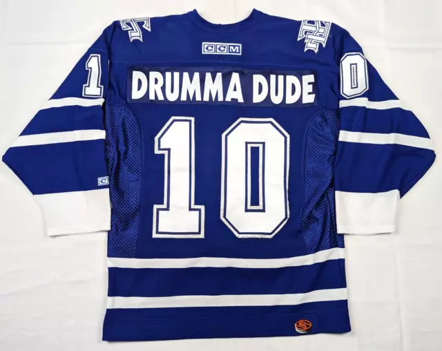 Vintage NHL Toronto Maple Leafs 'DRUMMA DUDE' CCM Jersey Adult Mens Size Medium