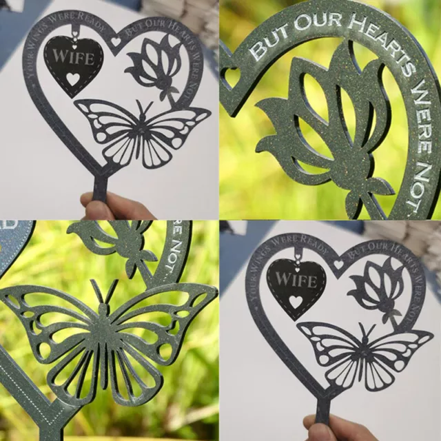 Memorial Plaque Butterfly Wreath Grave Memorial Wreath Heart Remembrance