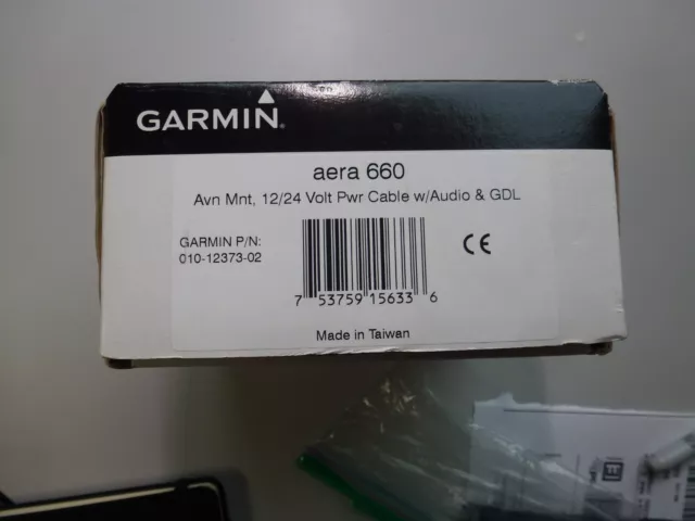 Garmin Aera 660 Aviation Mount, with Power Cable, Audio Jack and GDL Connection