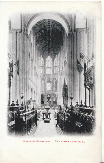 Norfolk Postcard - Norwich Cathedral - The Choir Looking East - Ref ZZ5216